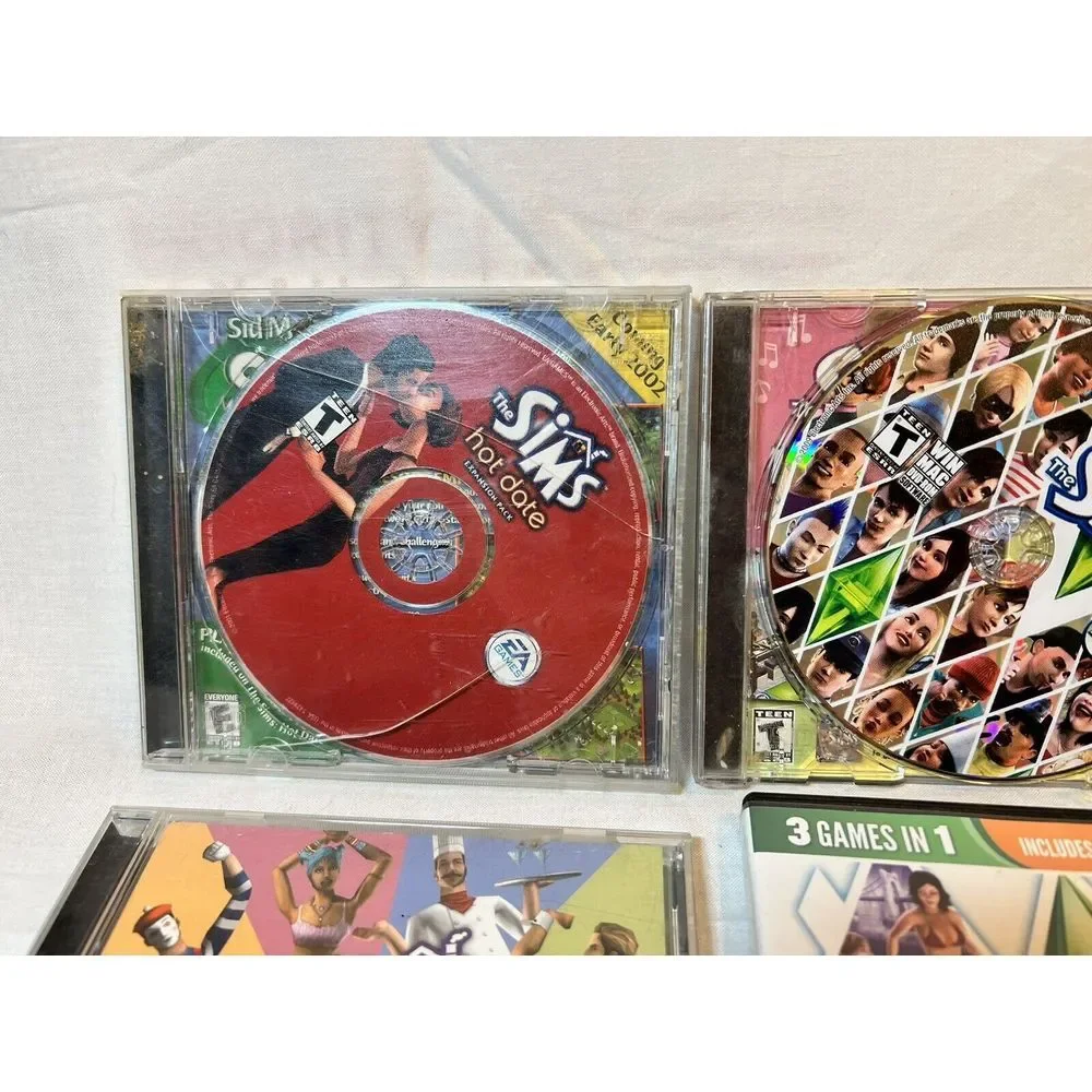 Sims PC Game Lot Of 10.Sims 3, Sims 4, Sims Online And‎ Several Expansion Packs